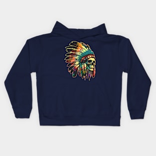 Rising from the Ashes - Feathered Dream Skull Kids Hoodie